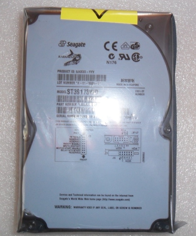 Seagate Barracuda 9LP ST39173WD Internal Hard Drive